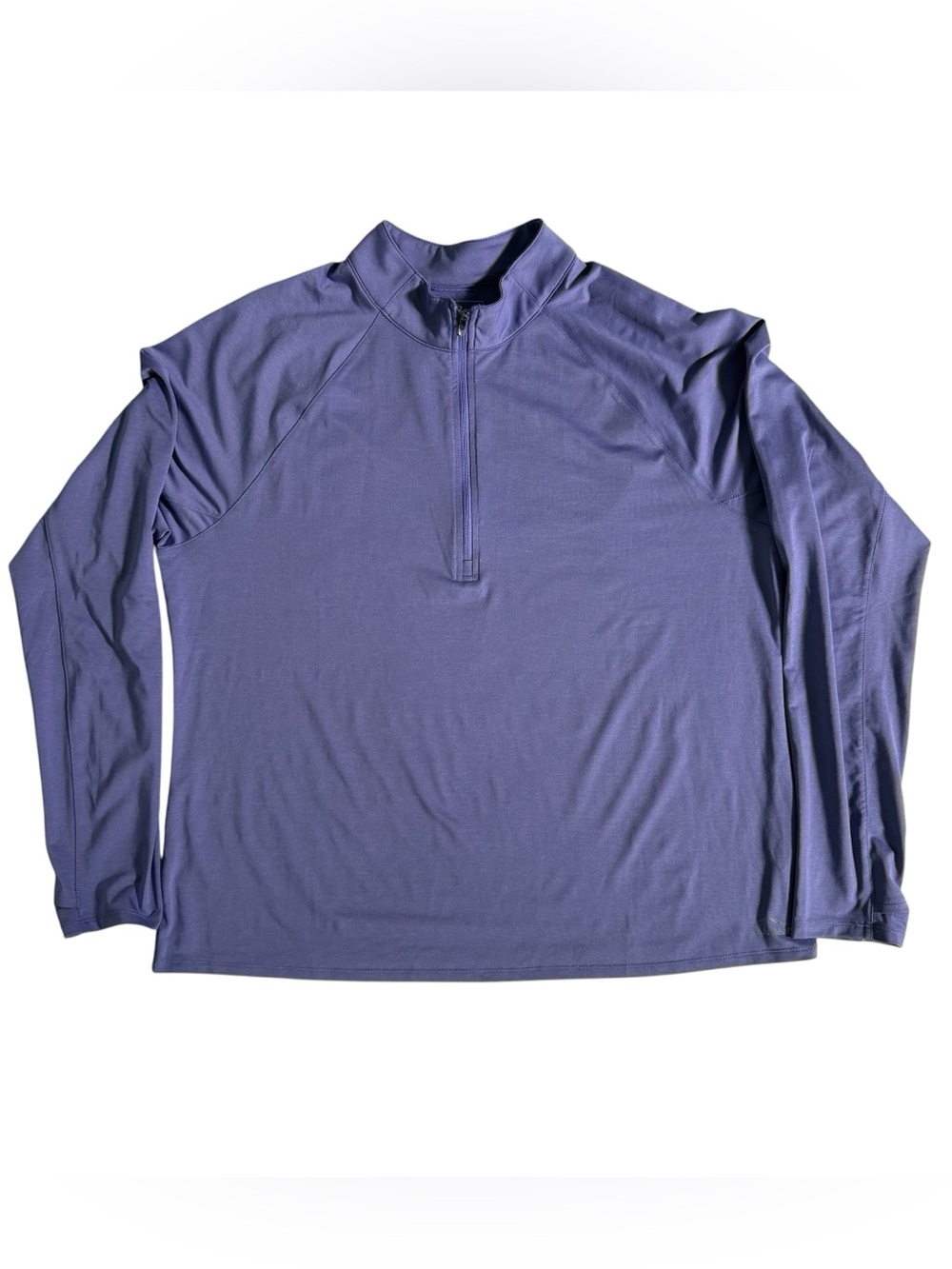 L.L. Bean Access Trail Pullover Quarter Zip Women's XL Petite Lavender Top